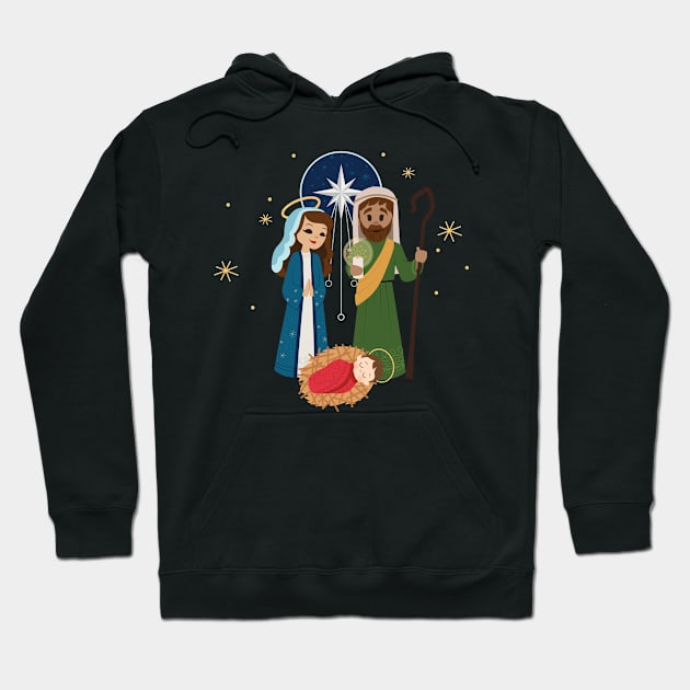 Christmas Nativity Family Hoodie by 513KellySt